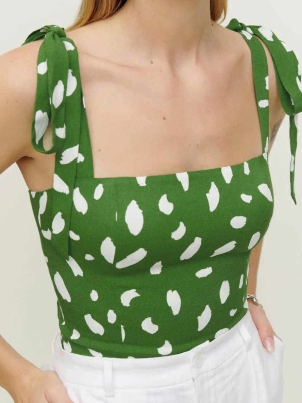 Reformation Ellora Tie Strap Top - Artsy - Size 0